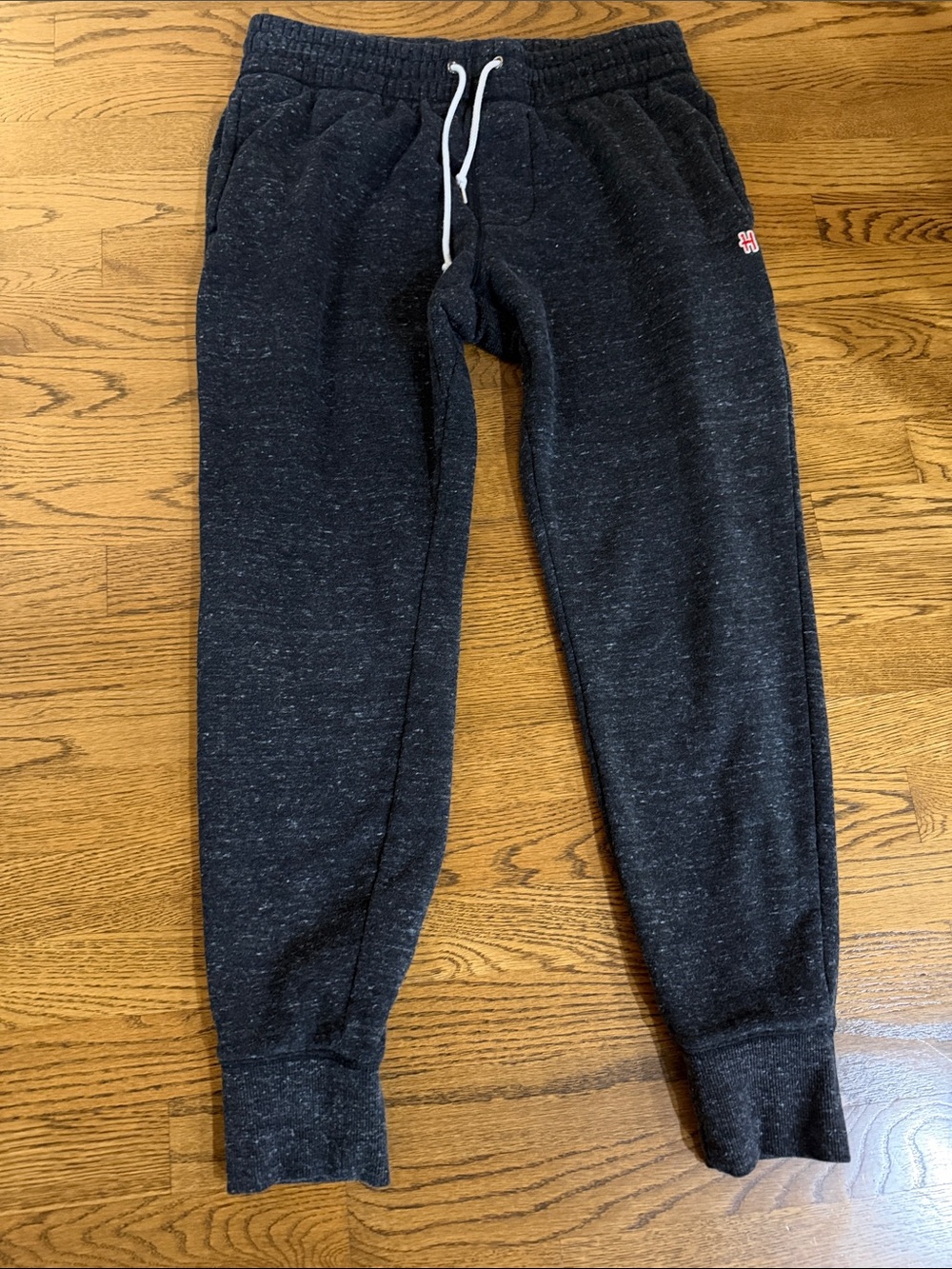 HOMAGE Dark Charcoal Heather Sweatpants with White Drawstring Men’s M/Unisex
